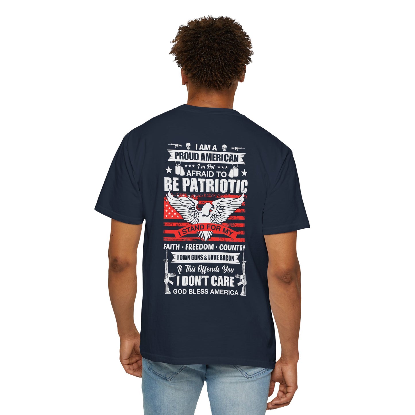 American Patriot Unisex Garment-Dyed T-shirt 5