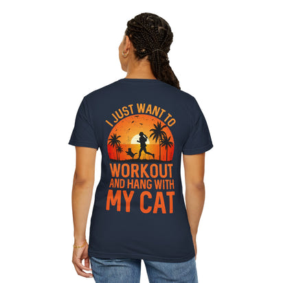 Fitness Unisex Garment-Dyed T-shirt (Back Design) 12