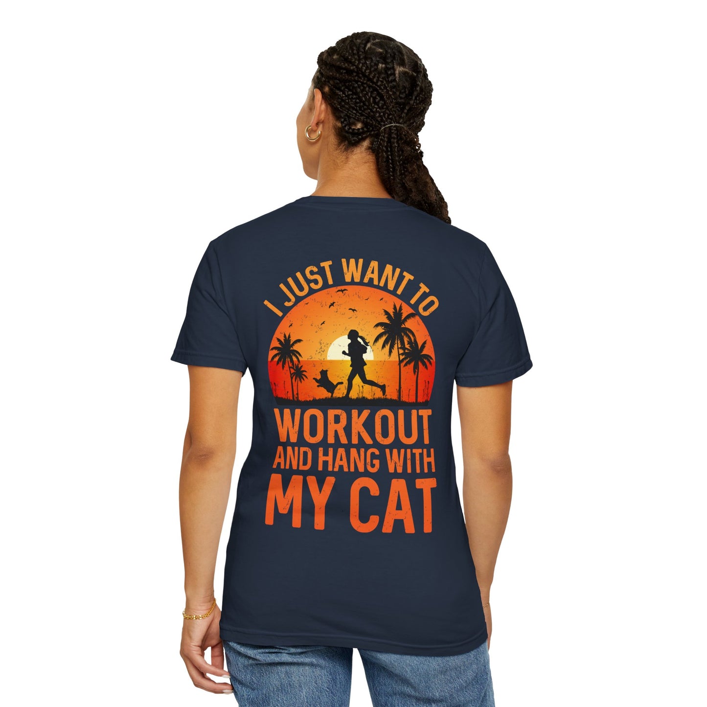Fitness Unisex Garment-Dyed T-shirt (Back Design) 12