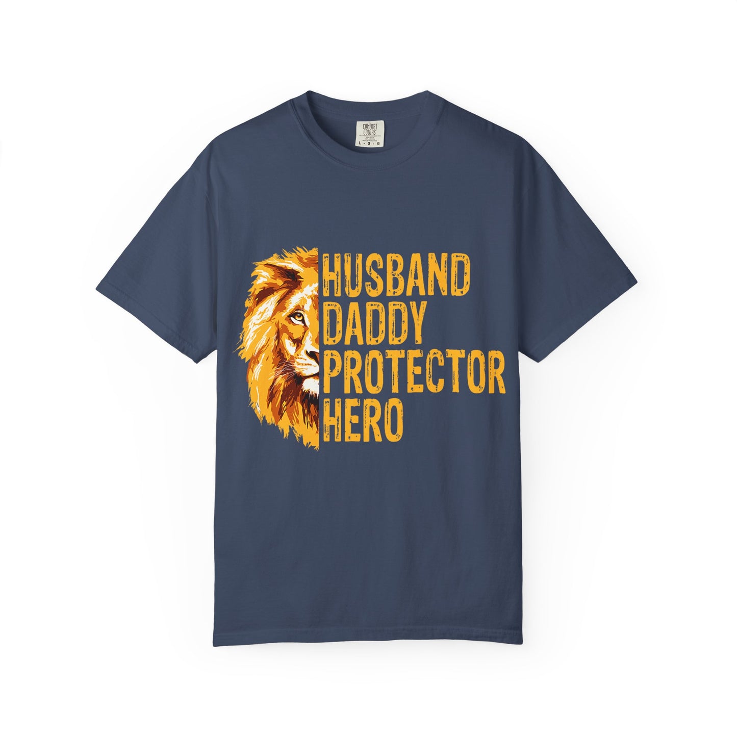Hero Dad Garment-Dyed T-shirt, Perfect Gift for Father's Day, Birthday, Husband, Protector Tee, Casual Wear