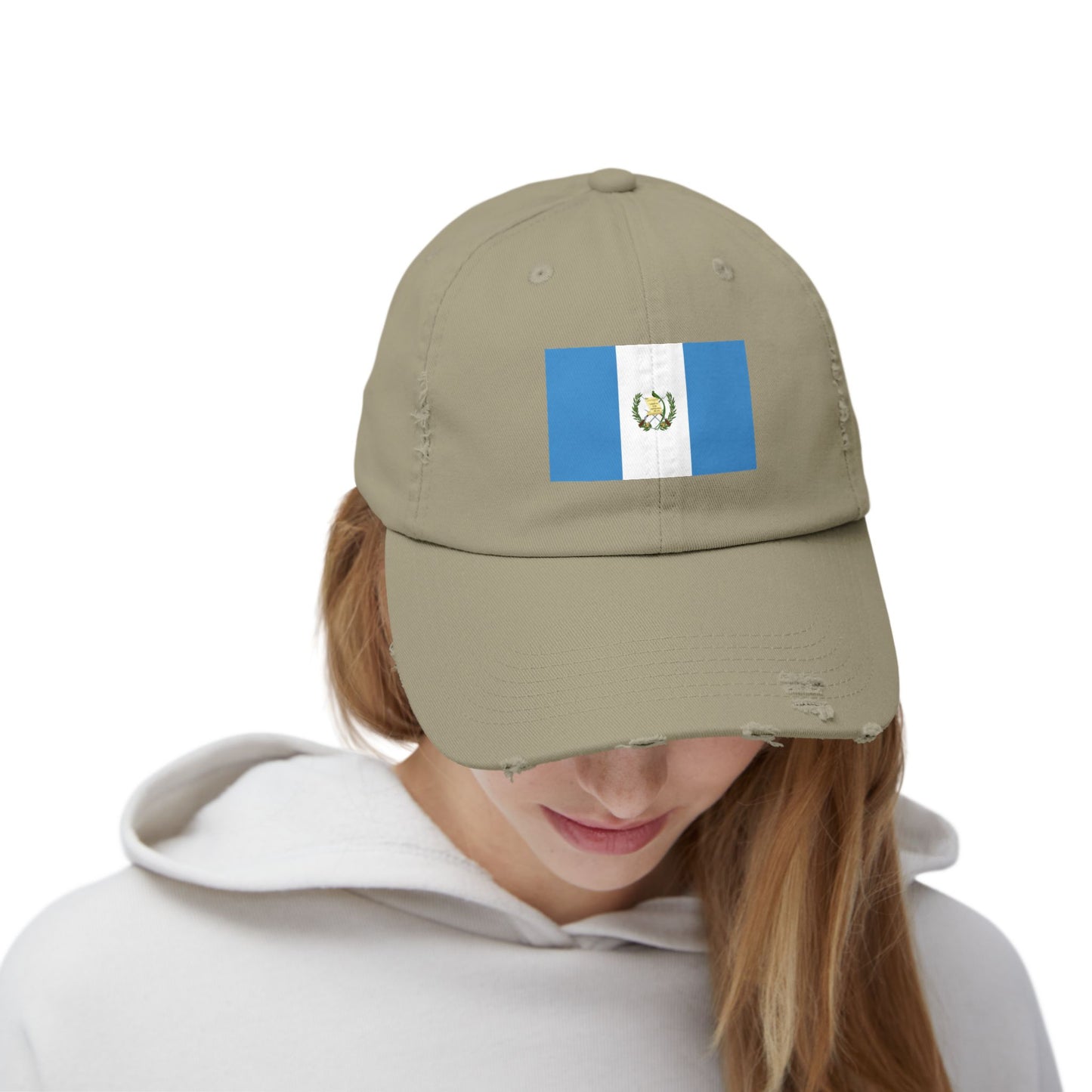 Guatemalan Flag Distressed Cap, Unisex Baseball Hat for Summer, Travel, Gifts, Outdoor Events