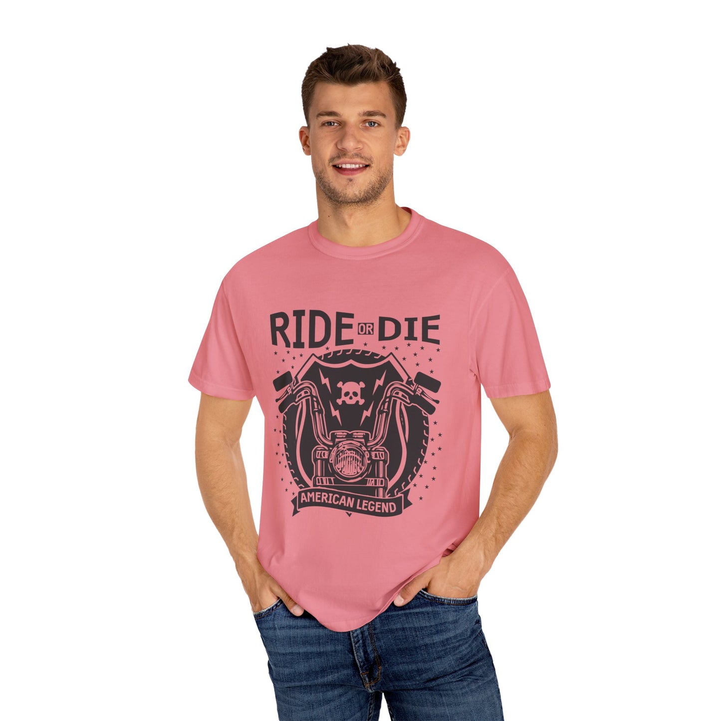 (Motorbike) Unisex Garment-Dyed T-shirt