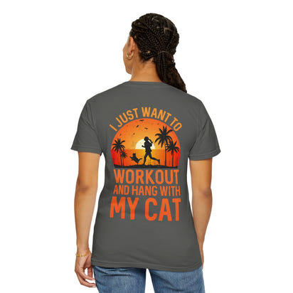 Fitness Unisex Garment-Dyed T-shirt (Back Design) 12