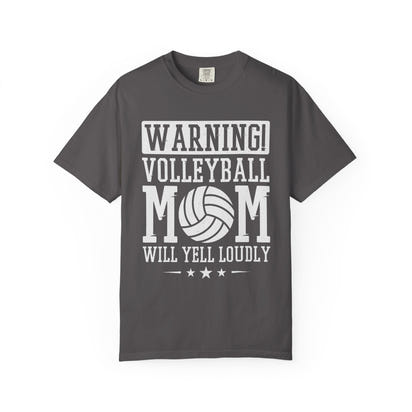 Warning! Volleyball Mom Unisex T-Shirt – Perfect Gift for Sports Moms
