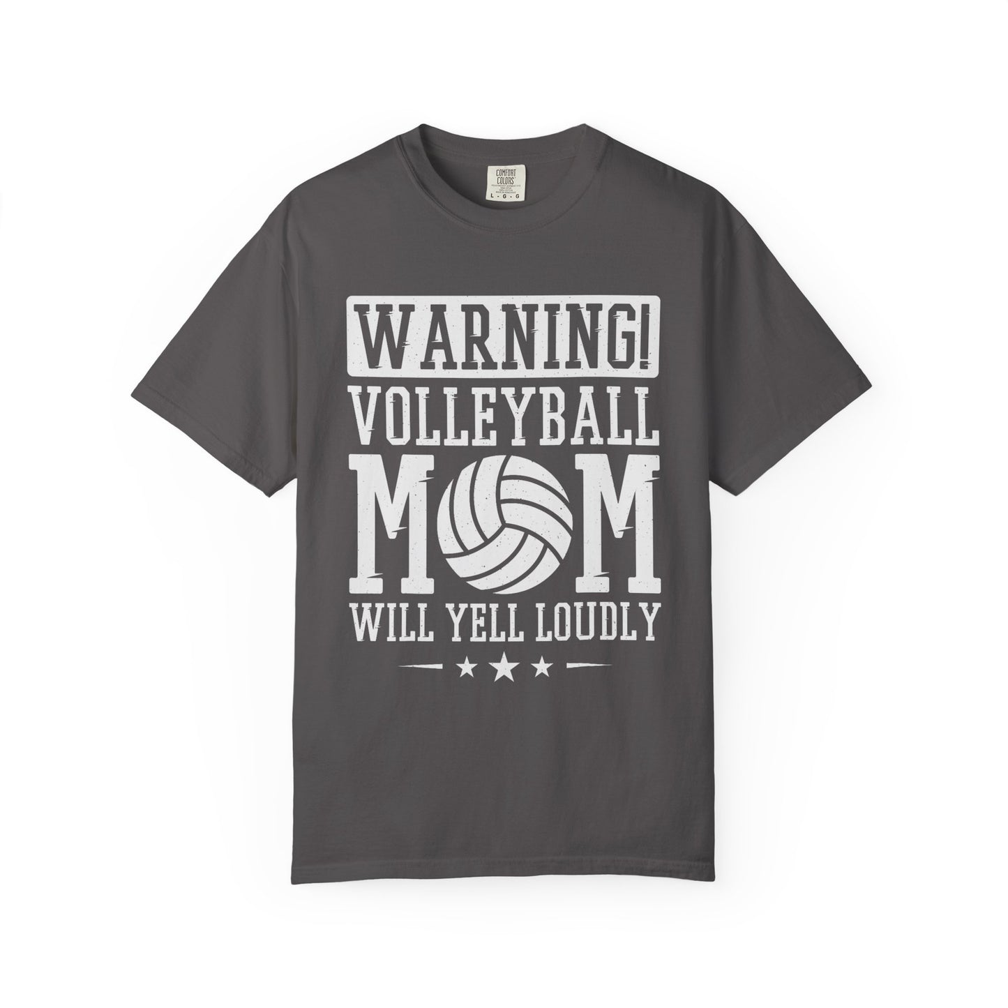 Warning! Volleyball Mom Unisex T-Shirt – Perfect Gift for Sports Moms
