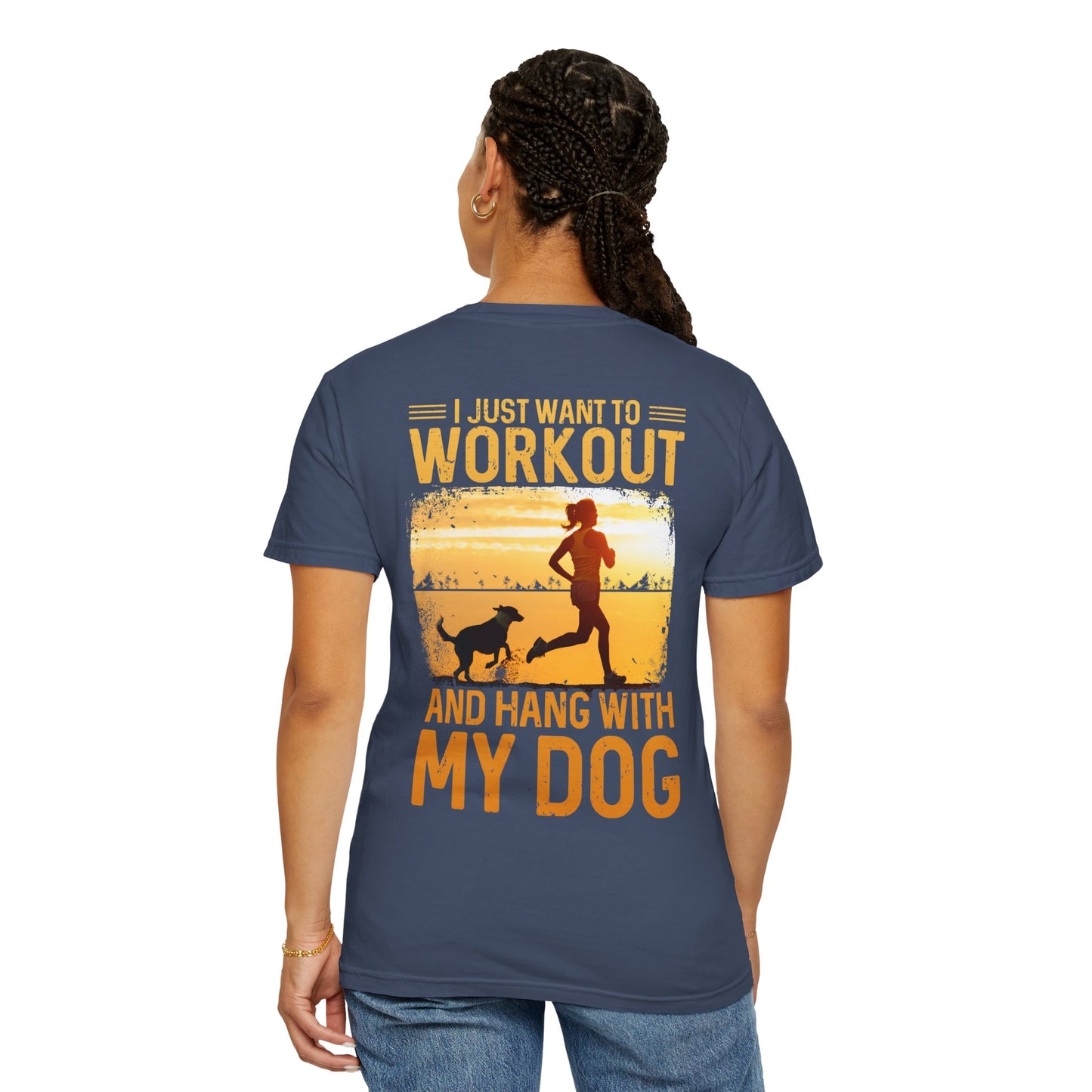 Fitness Unisex Garment-Dyed T-shirt (Back Design) 11