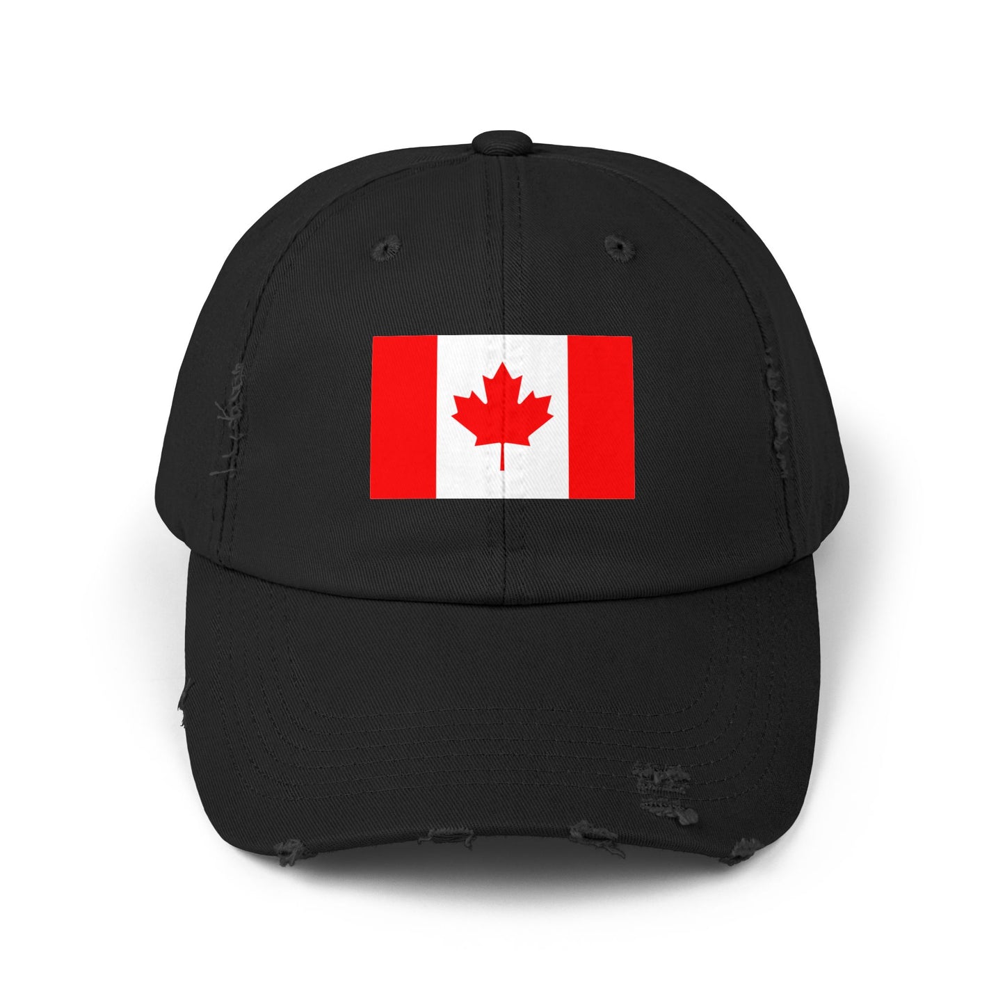 Unisex Distressed Canada Flag Cap, Casual Hat for Outdoor Adventures, Canadian Pride Gear, Gifts for Canada Day, Summer Style Accessory
