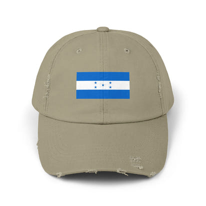 Honduras Flag Distressed Cap, Unisex Baseball Hat, Casual Headwear, Travel Accessory, Gift for Him or Her
