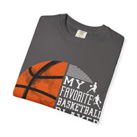 My Favorite Basketball Player Calls Me Dad T-Shirt, Unisex Athletic Shirt, Gift for Sports Dads, Father’s Day, Basketball Fan Tee