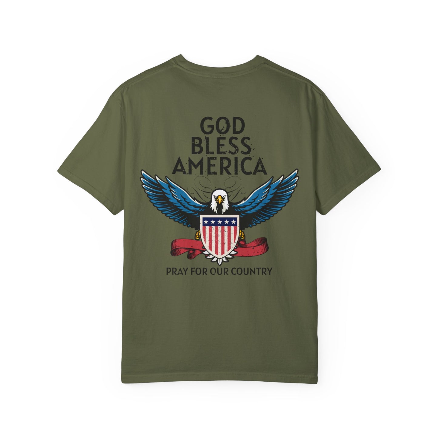 American Patriot Unisex Garment-Dyed T-shirt 8