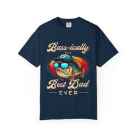 Bass-ically the Best Dad Ever T-Shirt, Unisex Fishing T-shirt, Gift for Dad, Outdoor Casual Tee, Funny Father's Day Shirt