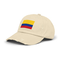 Colombian Flag Distressed Cap | Casual Unisex Hat | Great for Sports, Festivals, Travel, and Daily Wear