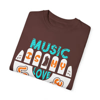 (Music)Unisex Garment-Dyed T-shirt