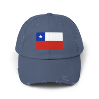 Distressed Chile Flag Cap | Unisex Baseball Hat | Casual Summer Wear, Gift for Travelers, Sports Events, Outdoor Activities