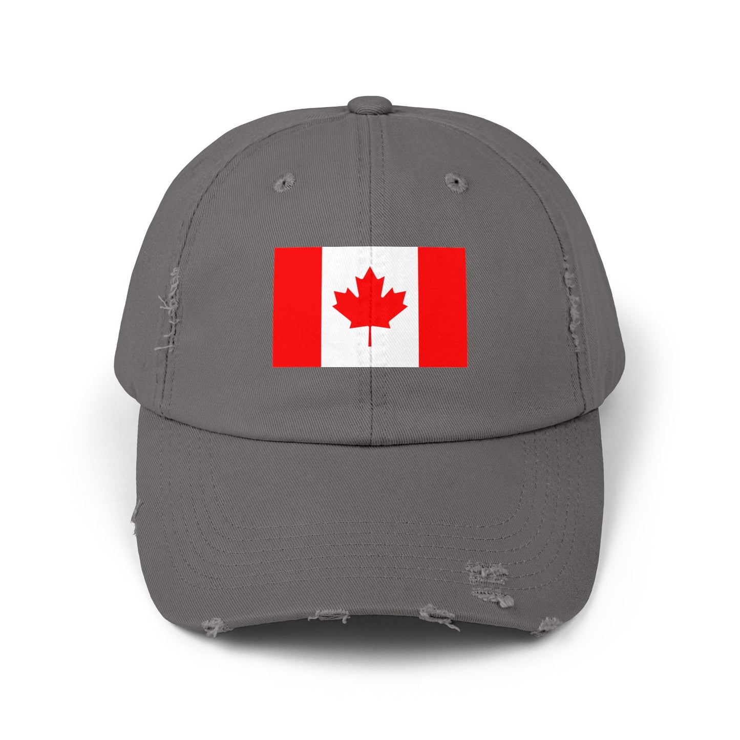 Unisex Distressed Canada Flag Cap, Casual Hat for Outdoor Adventures, Canadian Pride Gear, Gifts for Canada Day, Summer Style Accessory