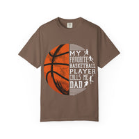 My Favorite Basketball Player Calls Me Dad T-Shirt, Unisex Athletic Shirt, Gift for Sports Dads, Father’s Day, Basketball Fan Tee