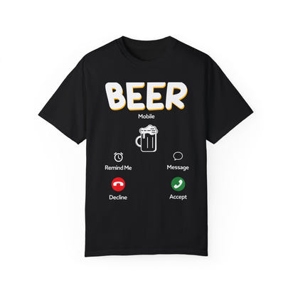 Alcohol Unisex Garment-Dyed T-shirt
