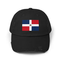 Dominican Republic Flag Unisex Distressed Cap | Casual Style, Streetwear Accessory, Gift for Travel Lovers, Patriotic Hat