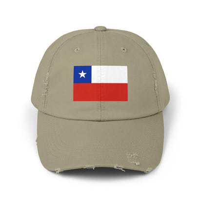 Distressed Chile Flag Cap | Unisex Baseball Hat | Casual Summer Wear, Gift for Travelers, Sports Events, Outdoor Activities