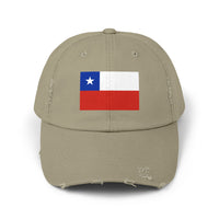 Distressed Chile Flag Cap | Unisex Baseball Hat | Casual Summer Wear, Gift for Travelers, Sports Events, Outdoor Activities