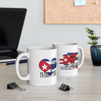 Cuban Patriot Ceramic Mug - 11oz & 15oz | Bold Cuban Graphics for Coffee Lovers