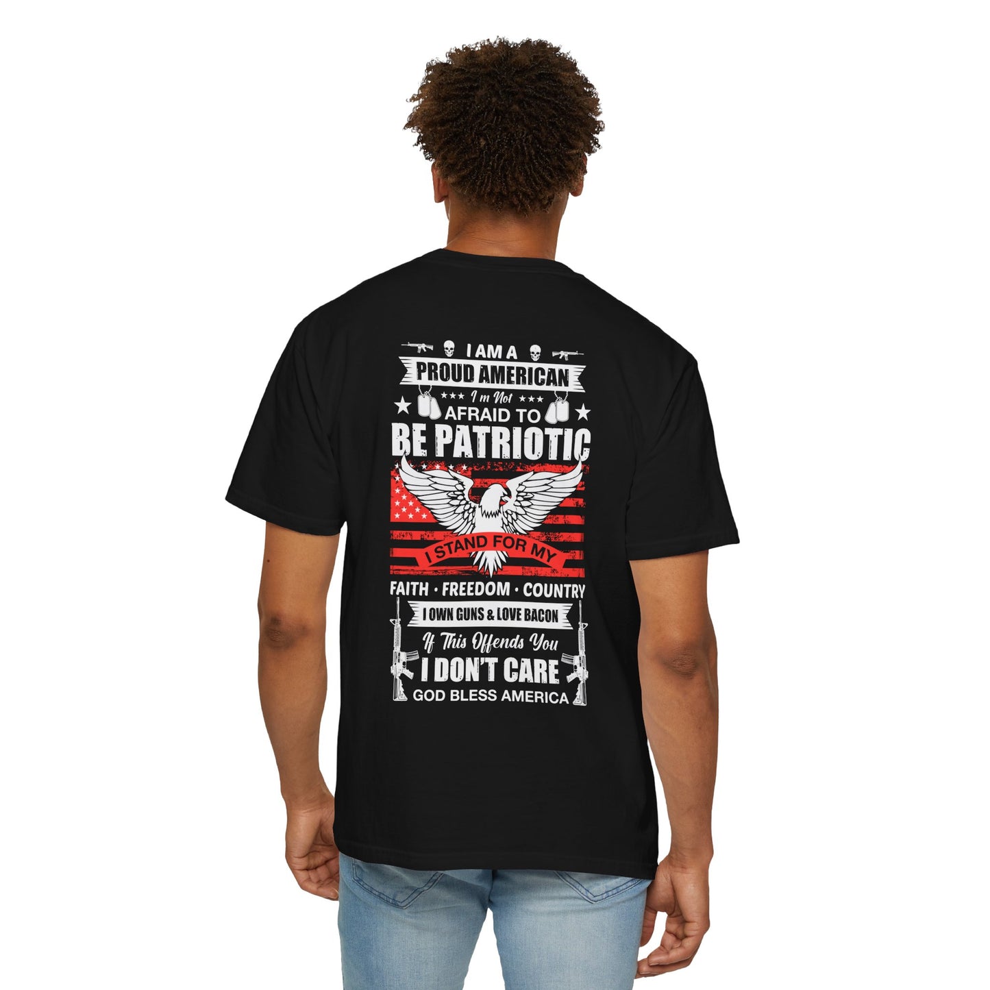 American Patriot Unisex Garment-Dyed T-shirt 5