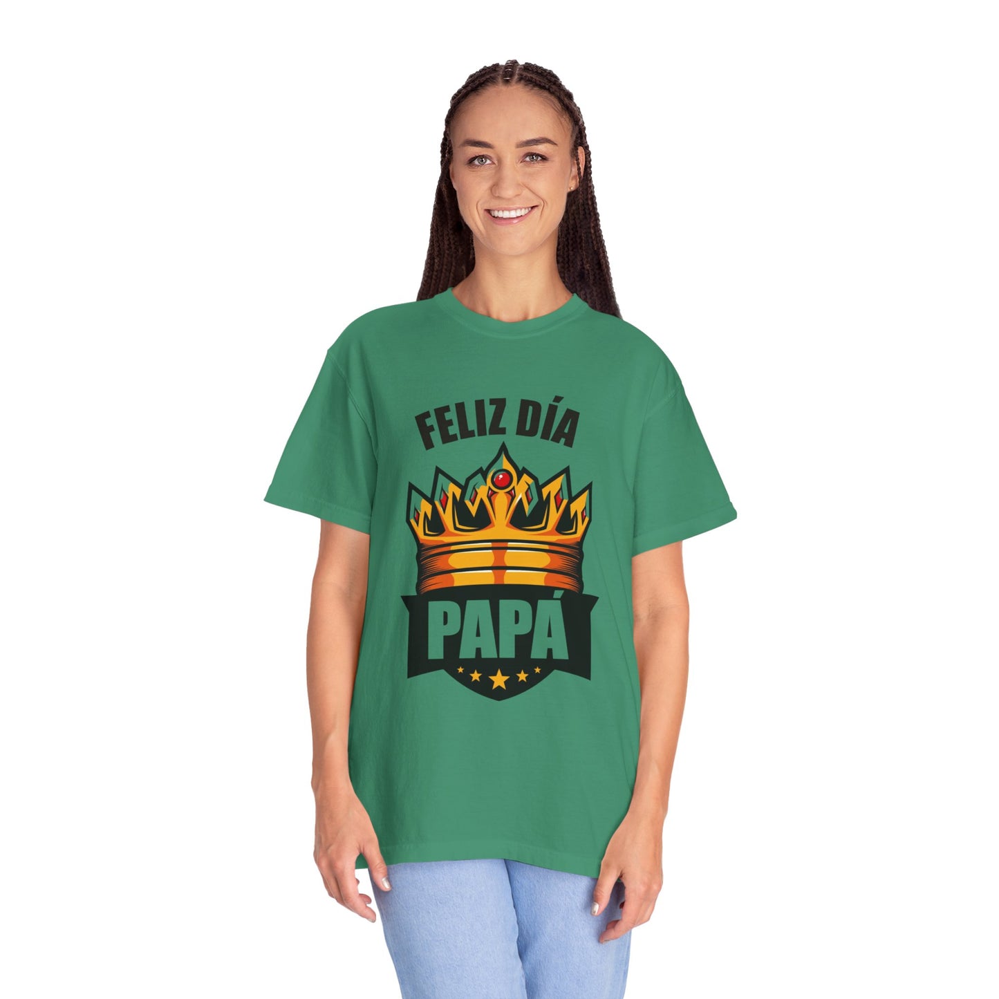 Feliz Día Papá T-Shirt - Unisex Garment-Dyed Tee for Father’s Day