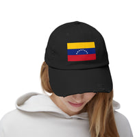 Venezuela Flag Distressed Cap, Casual Hat, Unisex Vintage Cap, Patriotic Accessories, Summer Fashion, Gift for Travelers