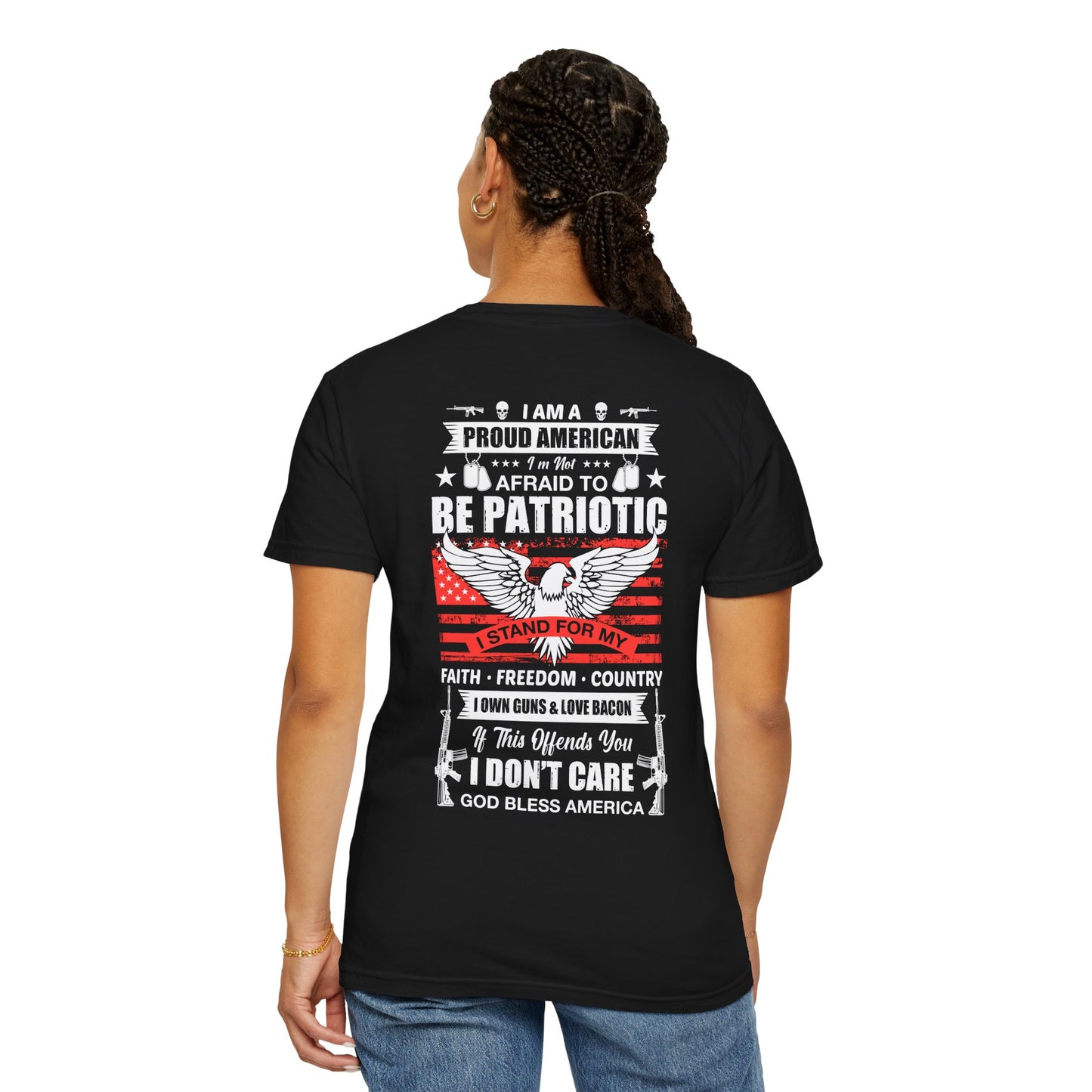American Patriot Unisex Garment-Dyed T-shirt 5