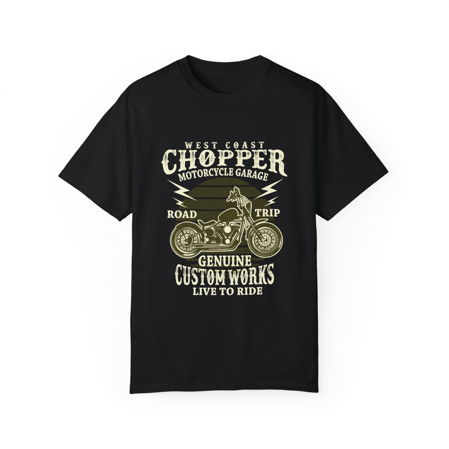 (Motorbike) Unisex Garment-Dyed T-shirt