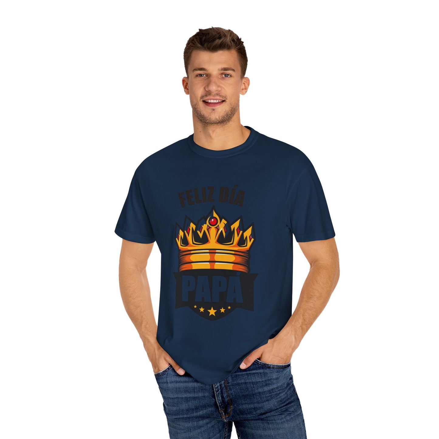 Feliz Día Papá T-Shirt - Unisex Garment-Dyed Tee for Father’s Day