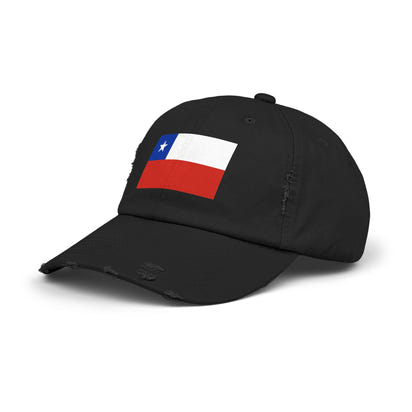 Distressed Chile Flag Cap | Unisex Baseball Hat | Casual Summer Wear, Gift for Travelers, Sports Events, Outdoor Activities