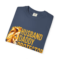 Hero Dad Garment-Dyed T-shirt, Perfect Gift for Father's Day, Birthday, Husband, Protector Tee, Casual Wear