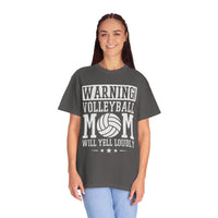Warning! Volleyball Mom Unisex T-Shirt – Perfect Gift for Sports Moms