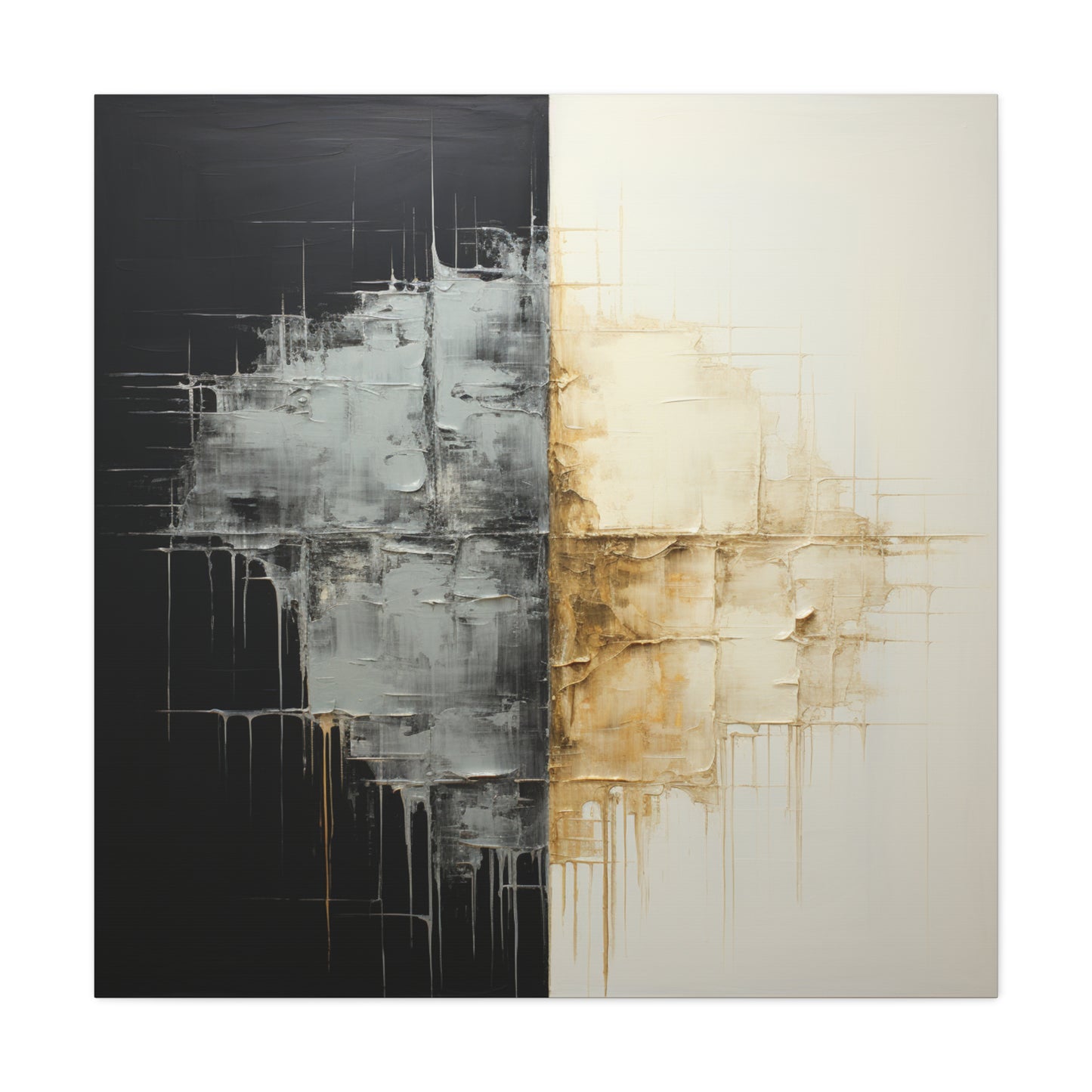 Modern Abstract Wall Art - Matte Canvas 12" x 12" - Contemporary Home Decor