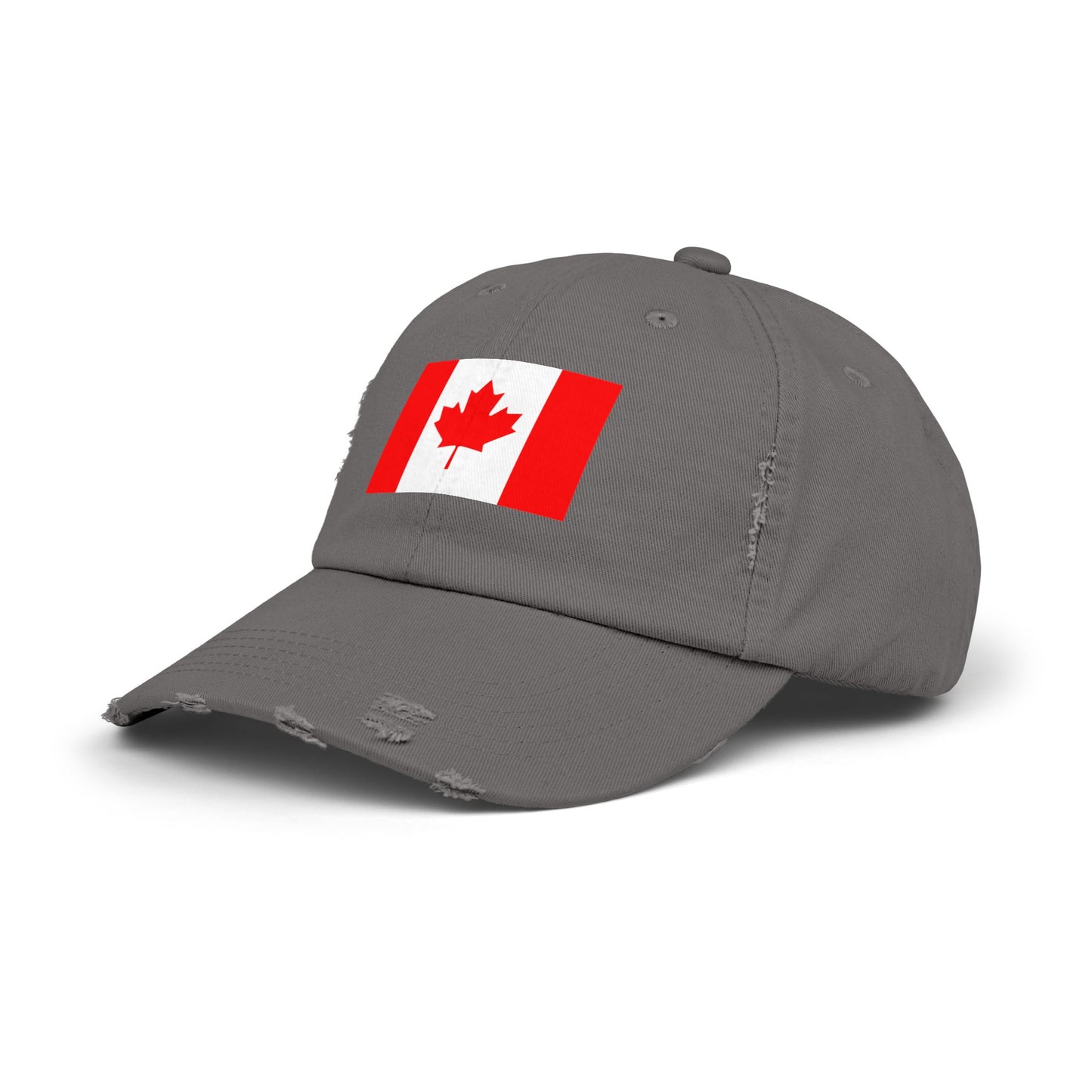 Unisex Distressed Canada Flag Cap, Casual Hat for Outdoor Adventures, Canadian Pride Gear, Gifts for Canada Day, Summer Style Accessory