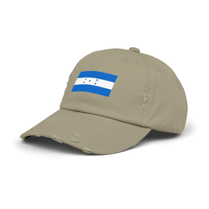 Honduras Flag Distressed Cap, Unisex Baseball Hat, Casual Headwear, Travel Accessory, Gift for Him or Her