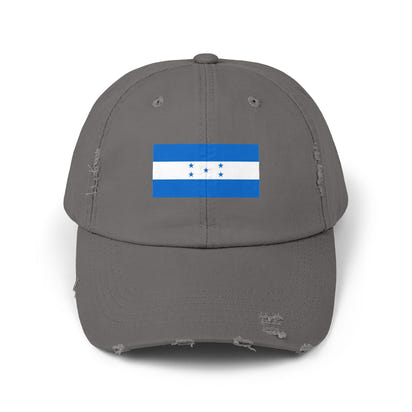 Honduras Flag Distressed Cap, Unisex Baseball Hat, Casual Headwear, Travel Accessory, Gift for Him or Her