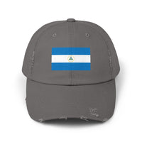 Stylish Unisex Distressed Cap with Nicaragua Flag | Trendy Hat for All Occasions, Casual Wear, Travel, Gift Ideas