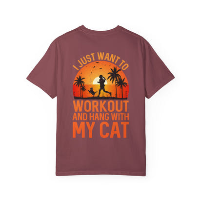 Fitness Unisex Garment-Dyed T-shirt (Back Design) 12