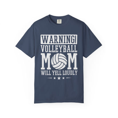 Warning! Volleyball Mom Unisex T-Shirt – Perfect Gift for Sports Moms