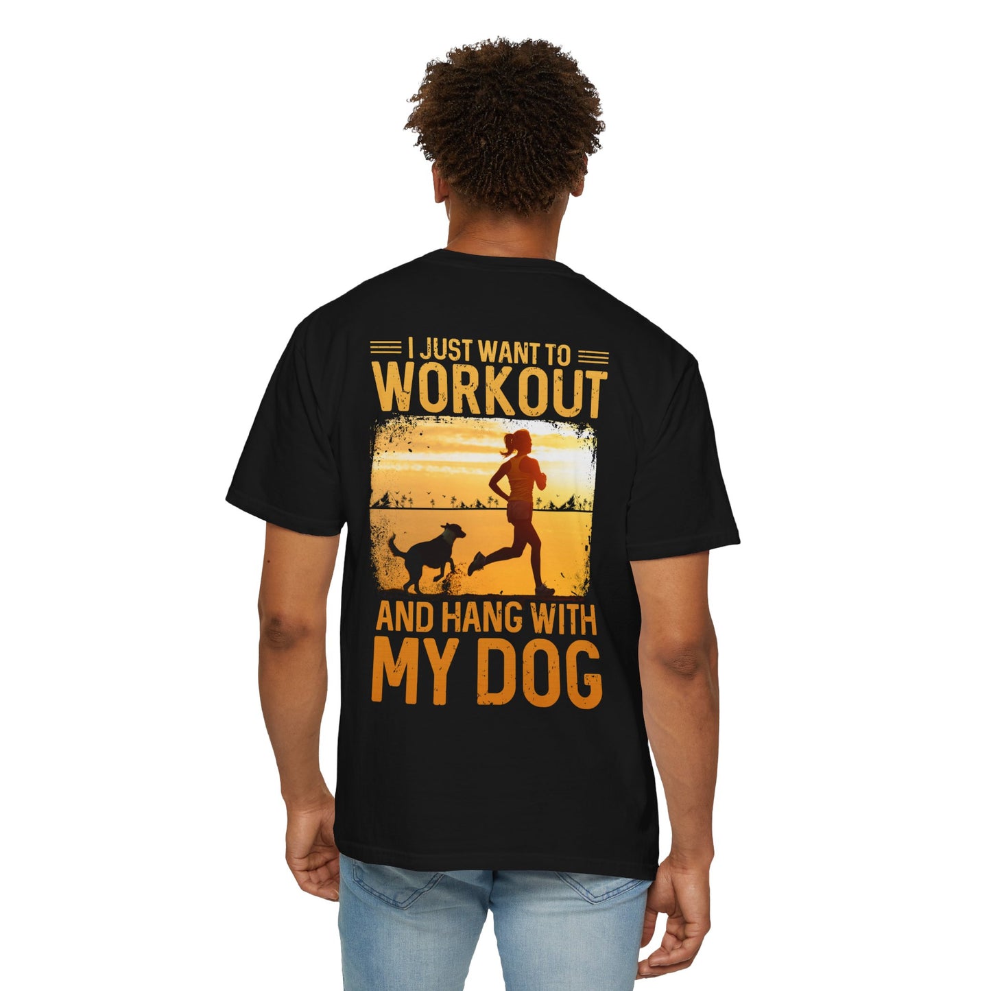 Fitness Unisex Garment-Dyed T-shirt (Back Design) 11