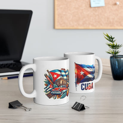 Cuban Culture Ceramic Mug - Colorful Design for Coffee Lovers
