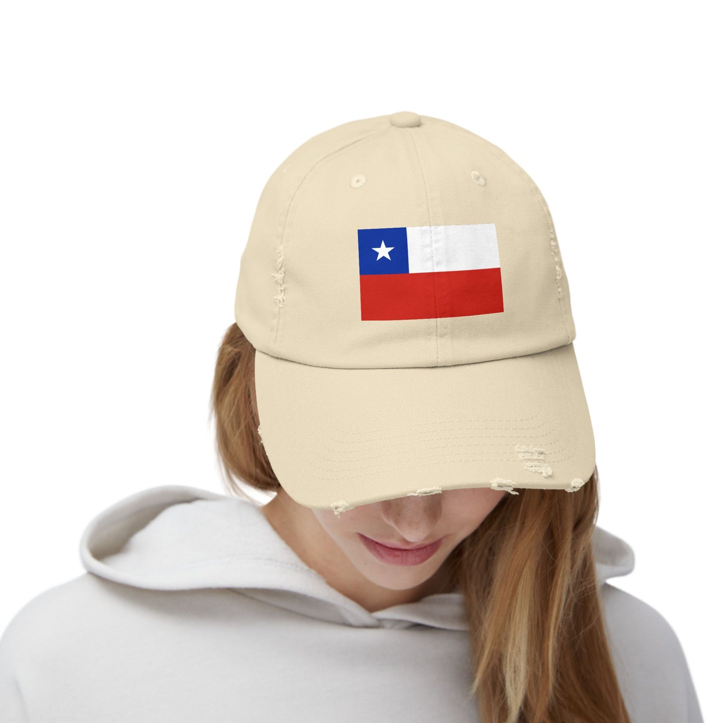 Distressed Chile Flag Cap | Unisex Baseball Hat | Casual Summer Wear, Gift for Travelers, Sports Events, Outdoor Activities
