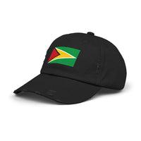 Guyanese Pride Distressed Cap | Unisex Flag Hat for Festivals, Sports, Casual Wear, Gifts, and Celebrations