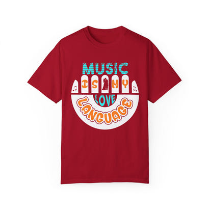 (Music)Unisex Garment-Dyed T-shirt