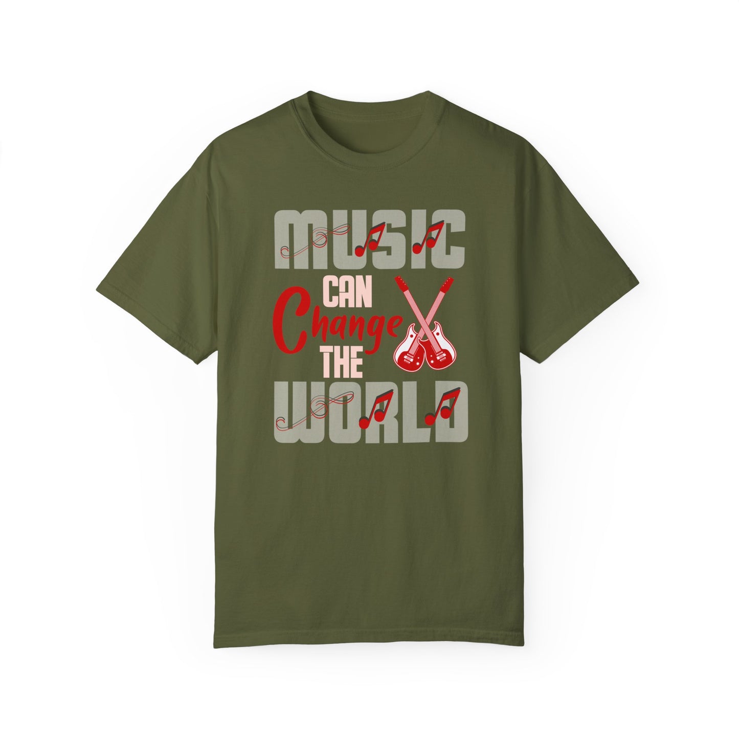 (Music)Unisex Garment-Dyed T-shirt