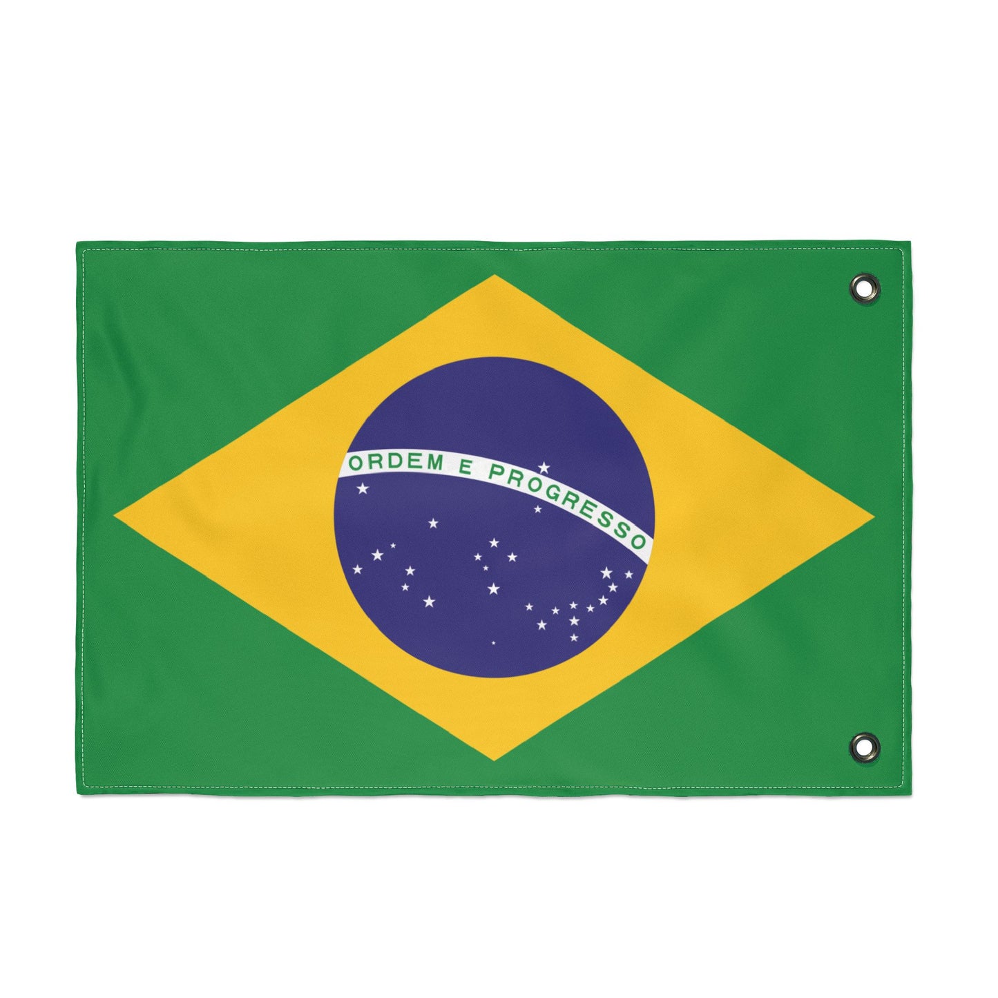 Vibrant Double Sided Brazilian Flag, Decorative Outdoor Banner, Festival Décor, Patriotic Home Decor, Sports Game Decoration