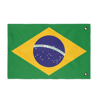 Vibrant Double Sided Brazilian Flag, Decorative Outdoor Banner, Festival Décor, Patriotic Home Decor, Sports Game Decoration