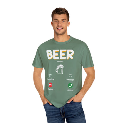 Alcohol Unisex Garment-Dyed T-shirt